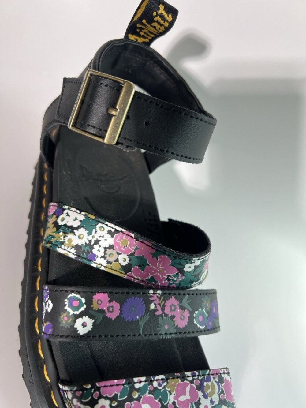 Dr Martens Blaire Women's Floral Print Leather Platform Gladiator Sandals US 8 - Picture 12 of 16